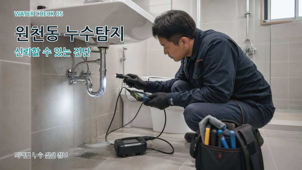 원천동 누수공사 누수탐지 이미지