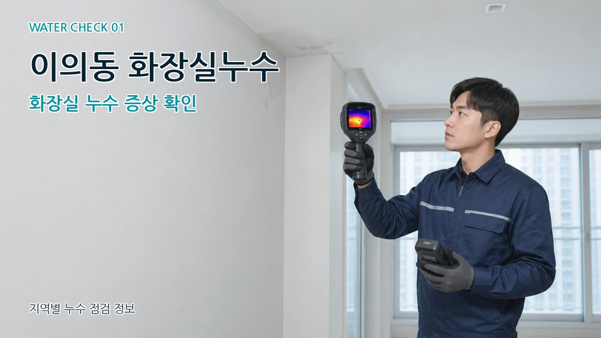 이의동 아파트누수 누수탐지 이미지