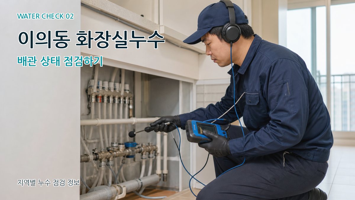 이의동 화장실누수 누수탐지 이미지