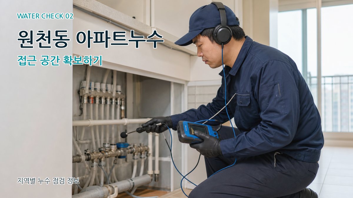 원천동 화장실누수 누수탐지 이미지