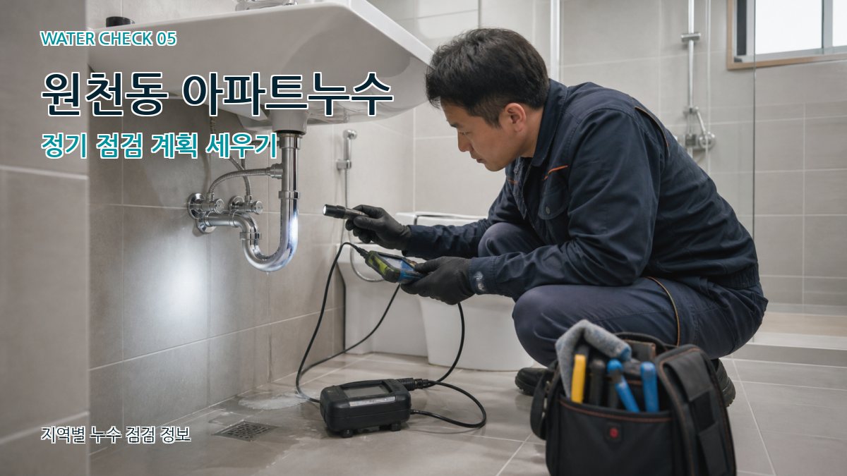 원천동 누수공사 누수탐지 이미지