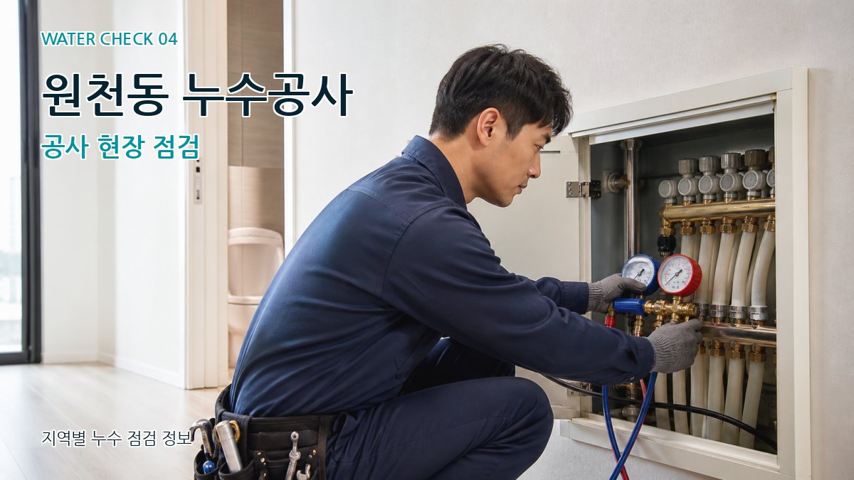 원천동 누수공사 공사 현장 점검