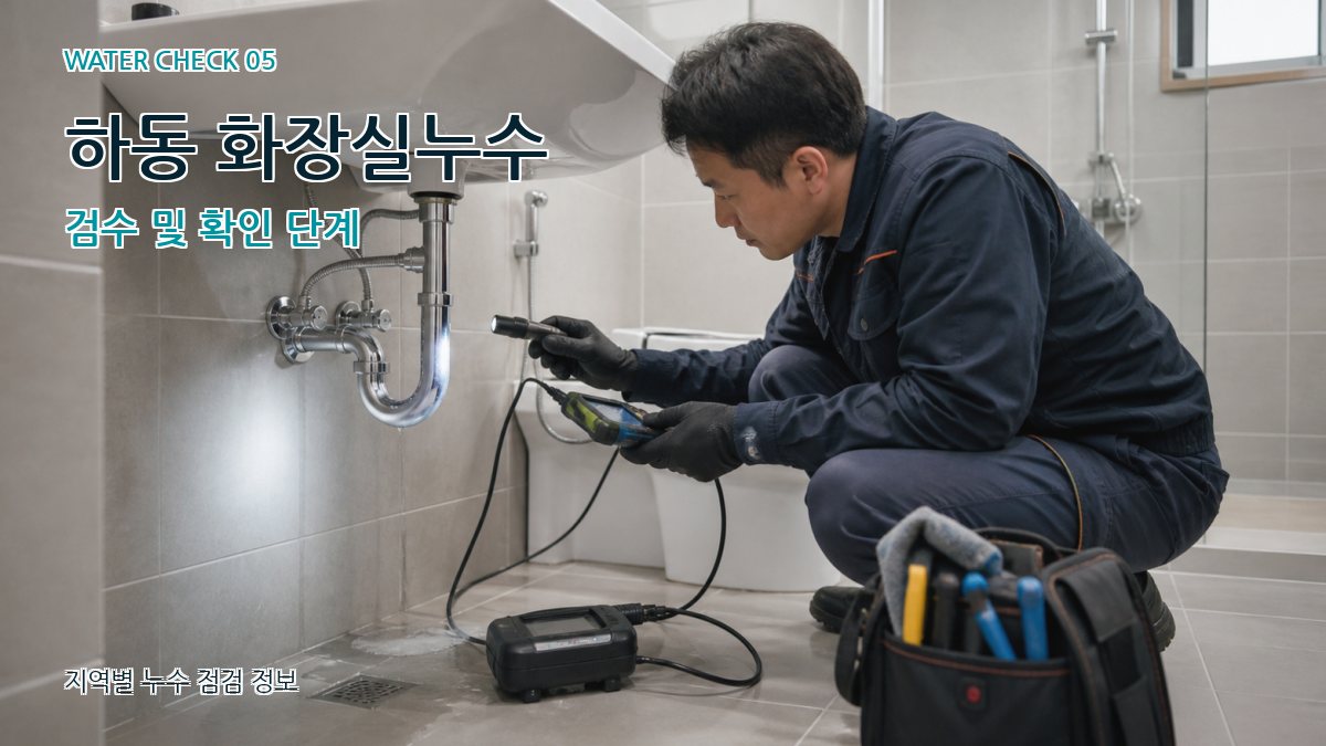 하동 화장실누수 검수 및 확인 단계