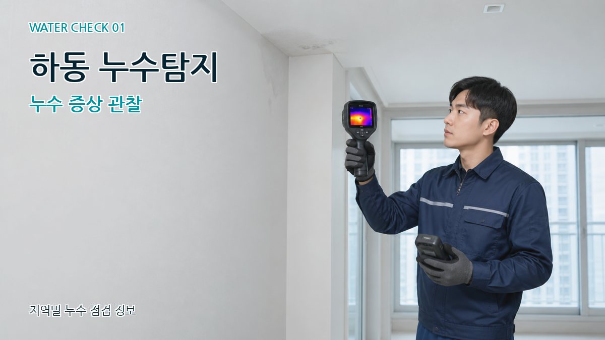 하동 누수탐지 누수 증상 관찰