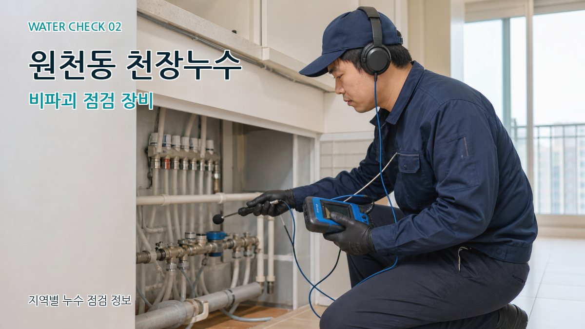 원천동 천장누수 비파괴 점검 장비