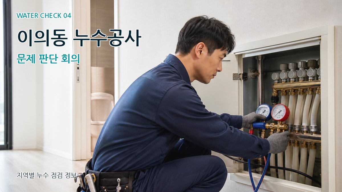 이의동 누수공사 문제 판단 회의