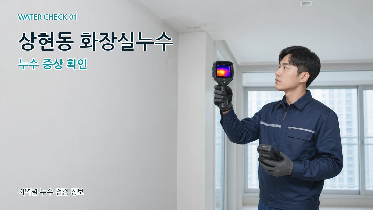상현동 화장실누수 누수 증상 확인