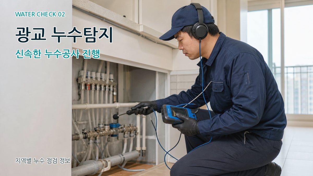 광교 누수탐지 신속한 누수공사 진행