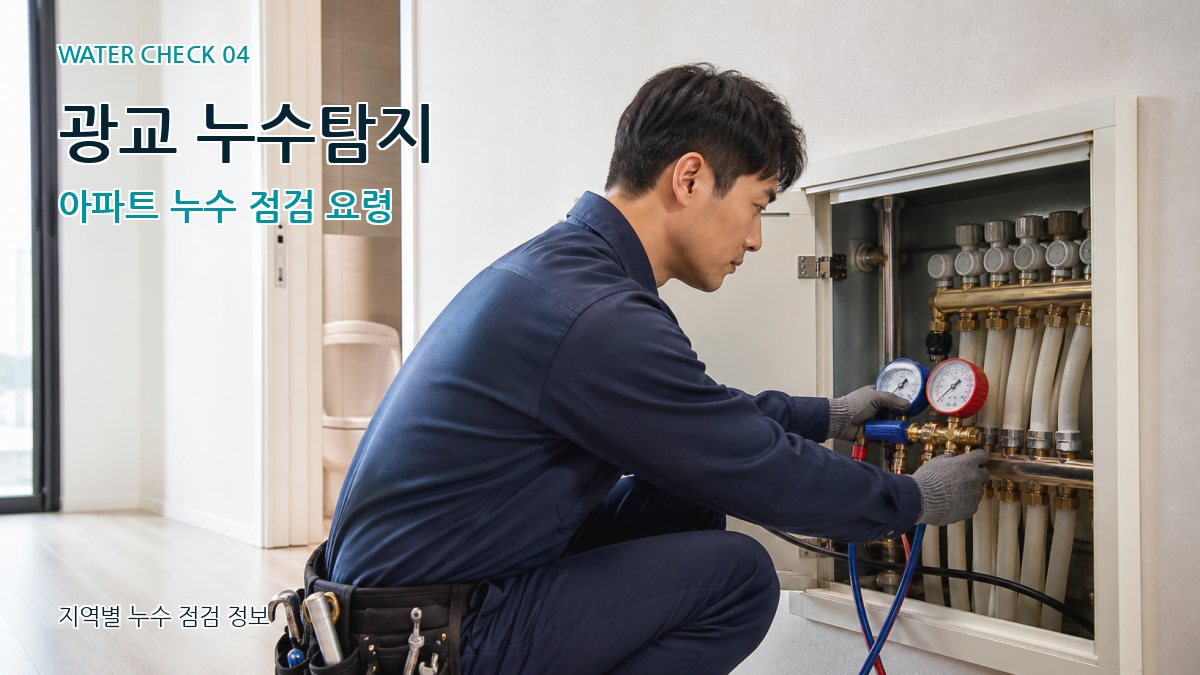 광교 누수탐지 아파트 누수 점검 요령