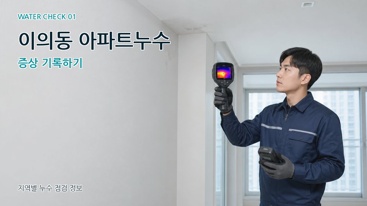 이의동 아파트누수 누수탐지 이미지