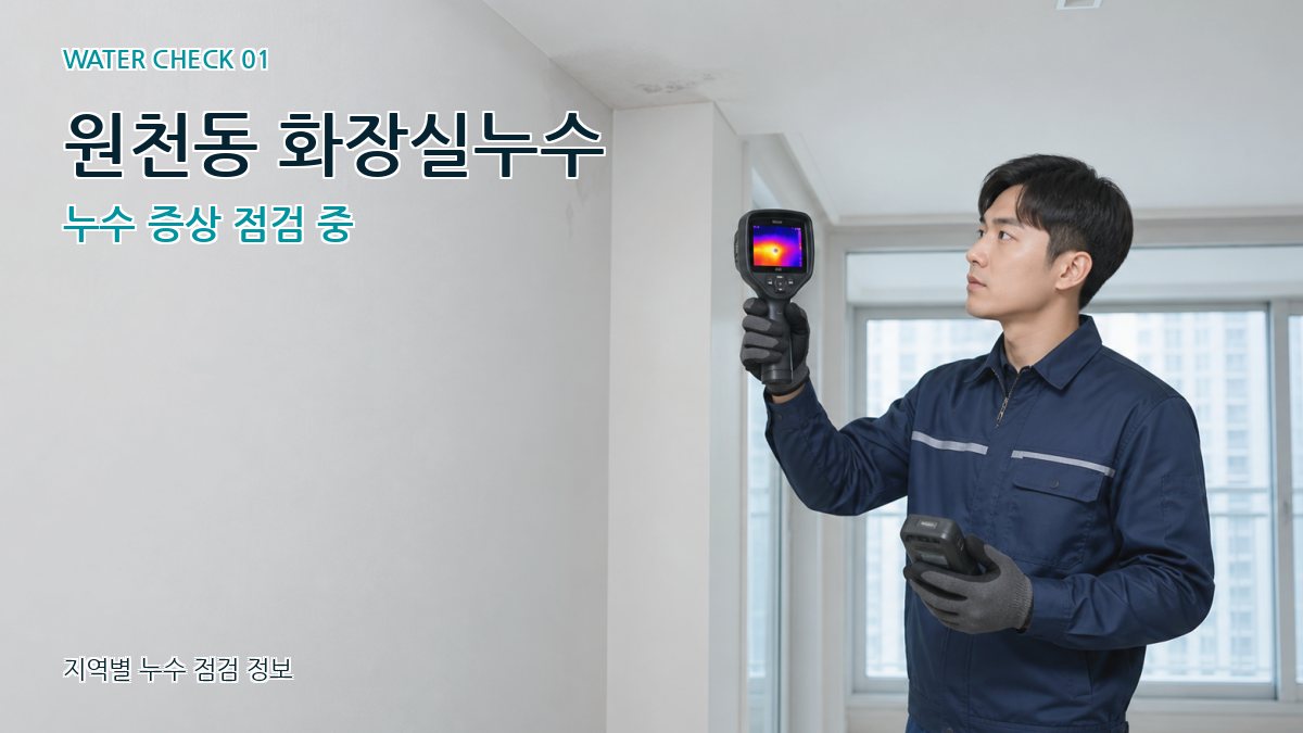 원천동 아파트누수 누수탐지 이미지