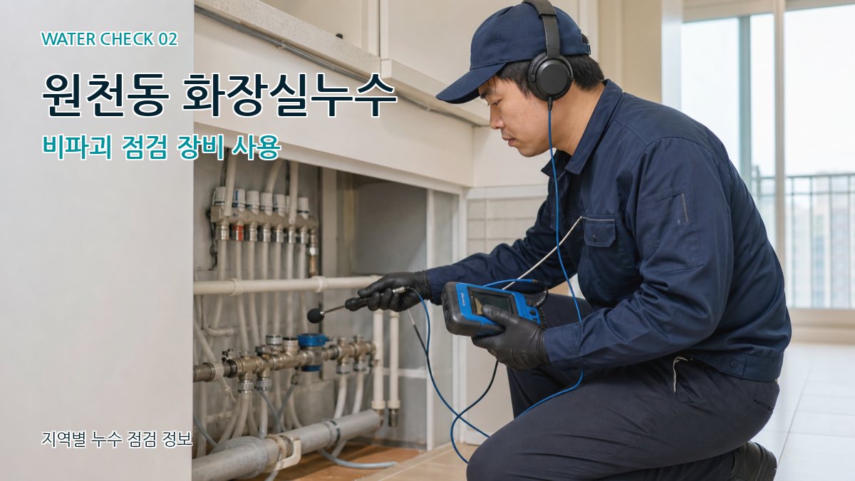 원천동 화장실누수 누수탐지 이미지