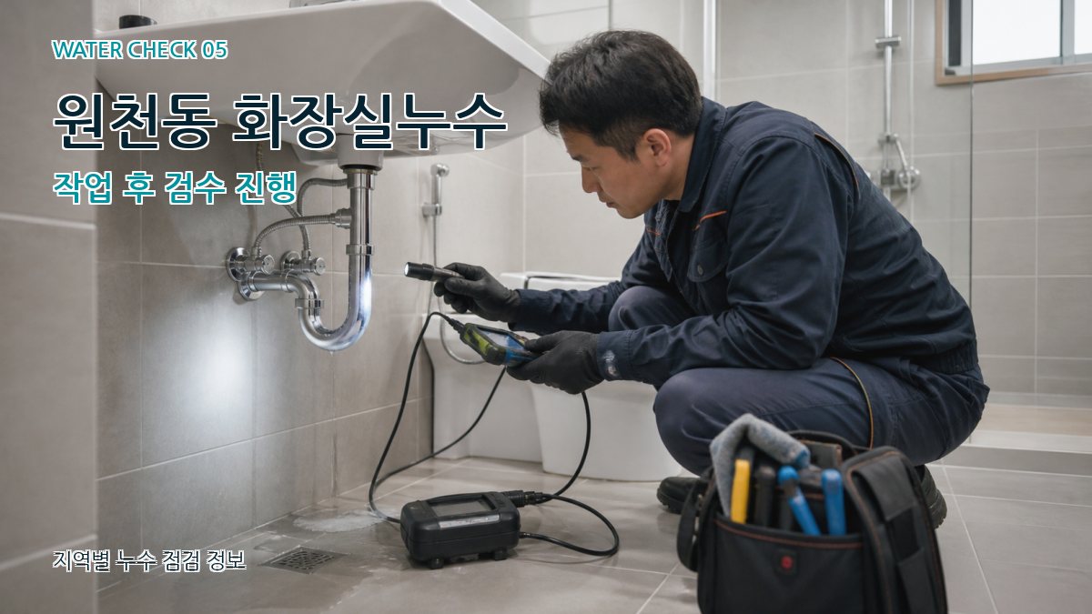 원천동 누수공사 누수탐지 이미지