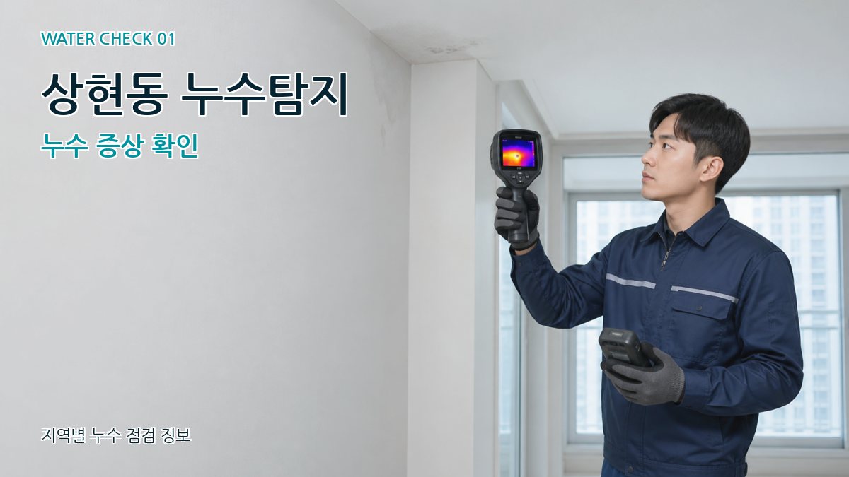 상현동 아파트누수 누수탐지 이미지